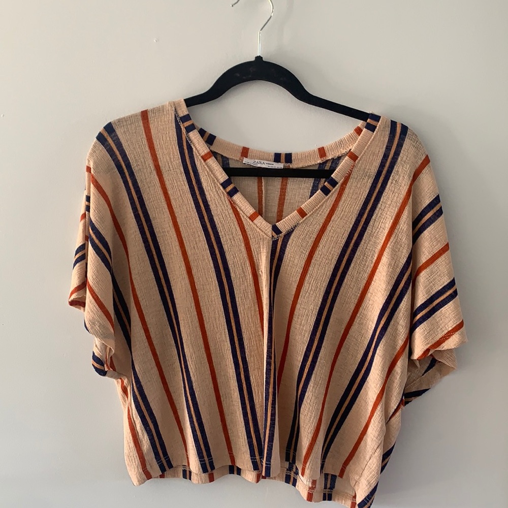 Zara colored striped top